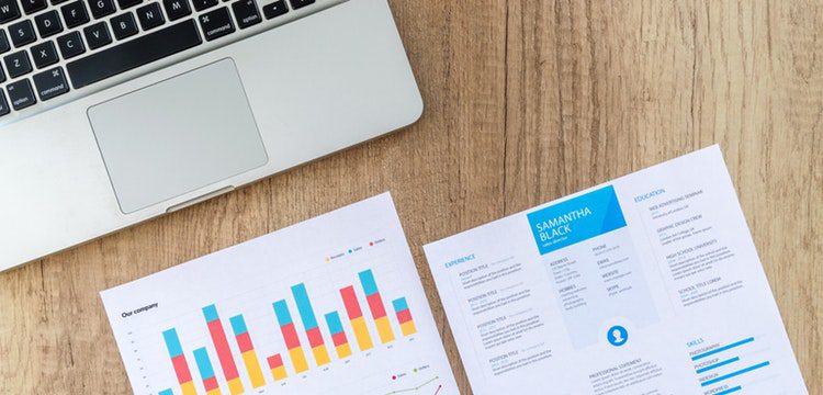 Visual guide showing steps to create a business plan